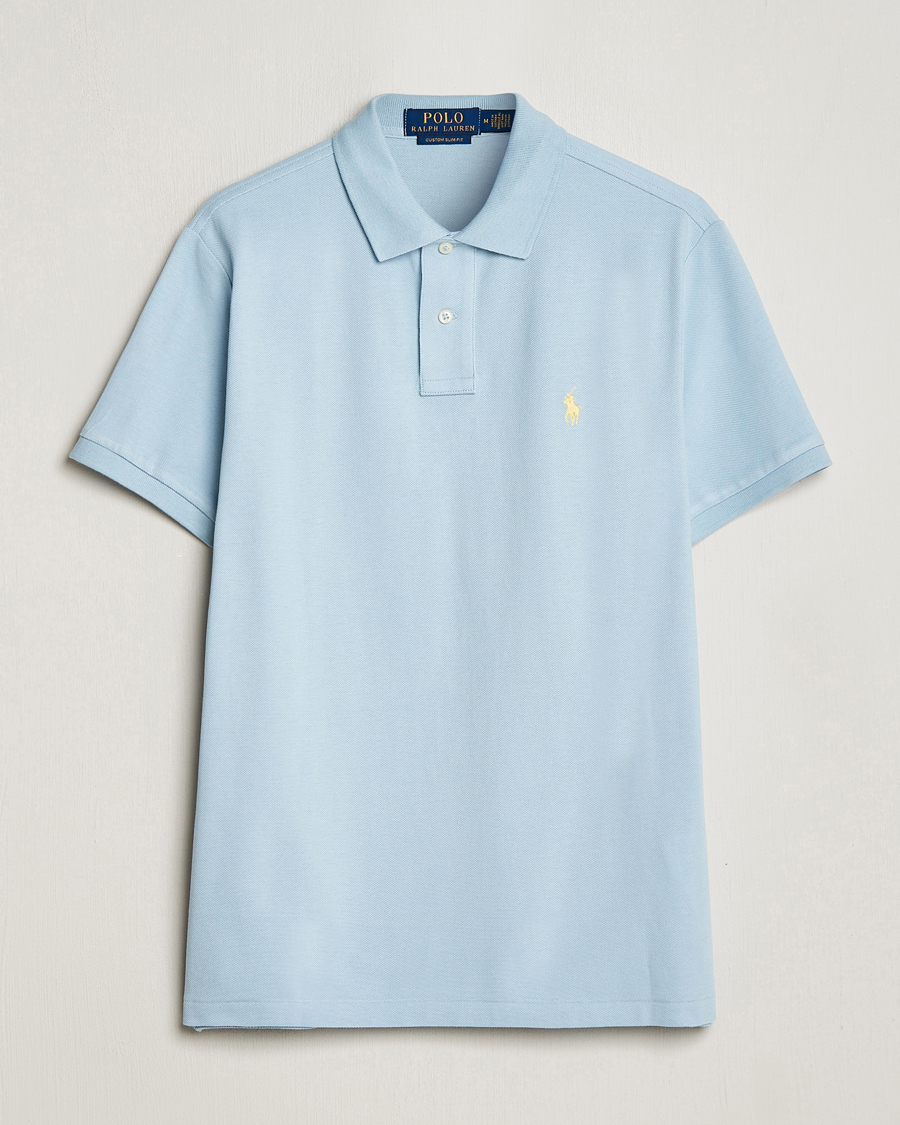 Homme | Polos | Polo Ralph Lauren | Custom Slim Fit Polo Alpine Blue