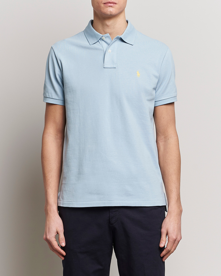 Homme | Polos | Polo Ralph Lauren | Custom Slim Fit Polo Alpine Blue