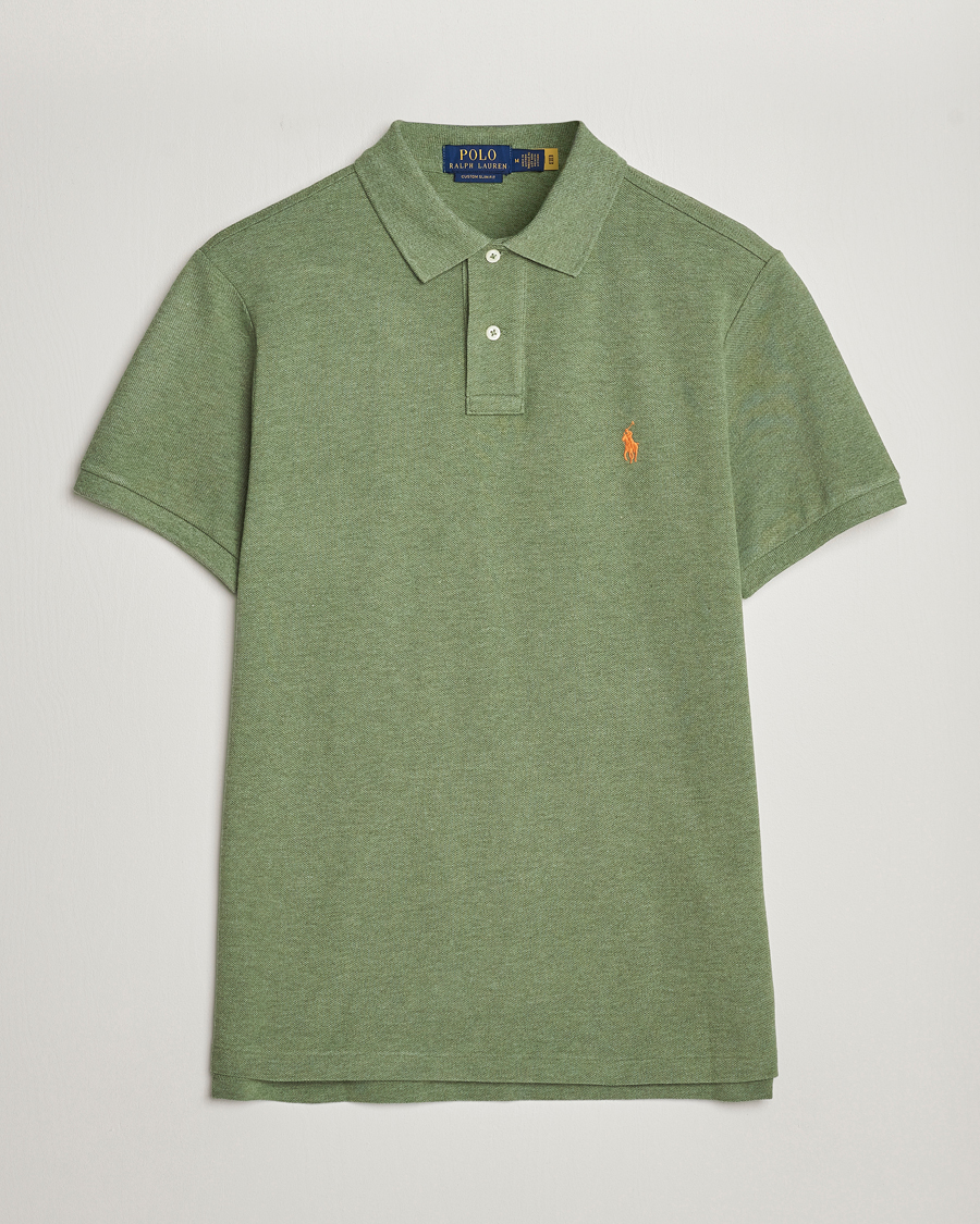 Homme | Polos | Polo Ralph Lauren | Custom Slim Fit Polo Cargo Green Heather