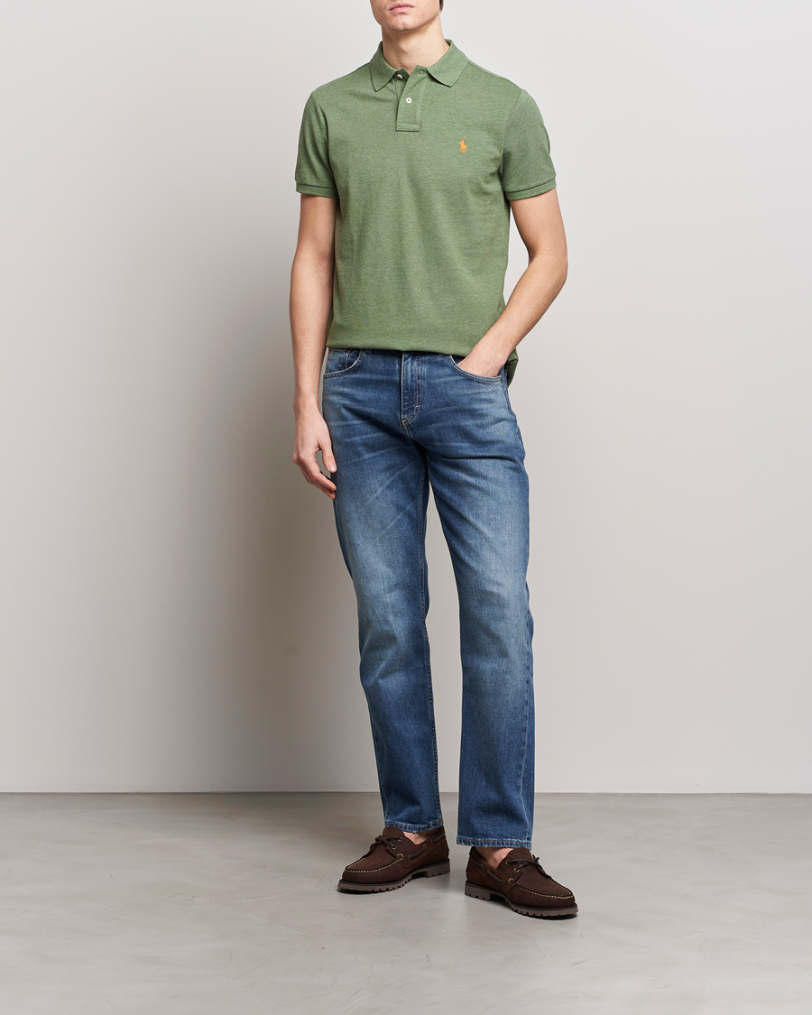 Homme | Polos | Polo Ralph Lauren | Custom Slim Fit Polo Cargo Green Heather