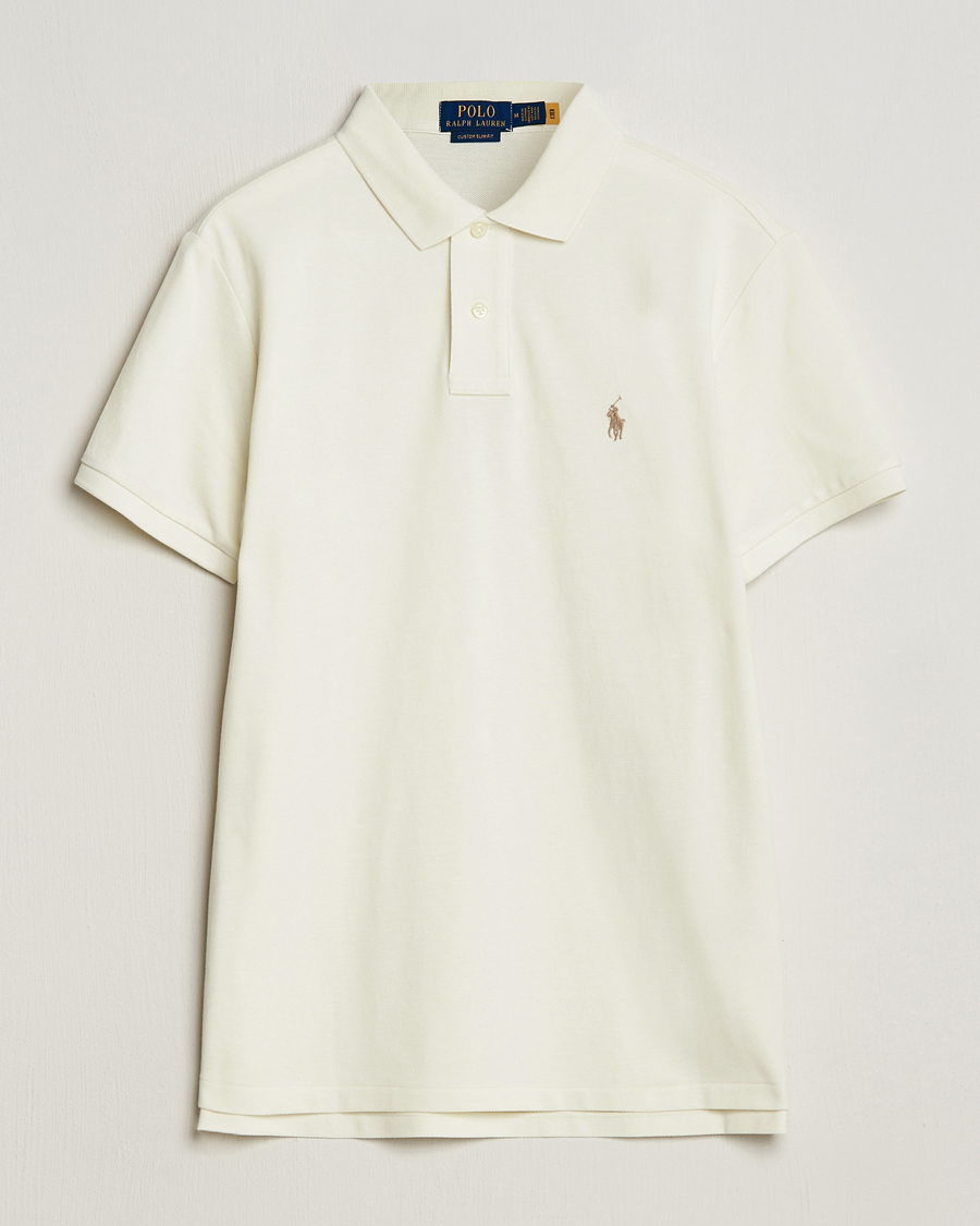 Homme | Polos | Polo Ralph Lauren | Custom Slim Fit Polo Parchment Cream