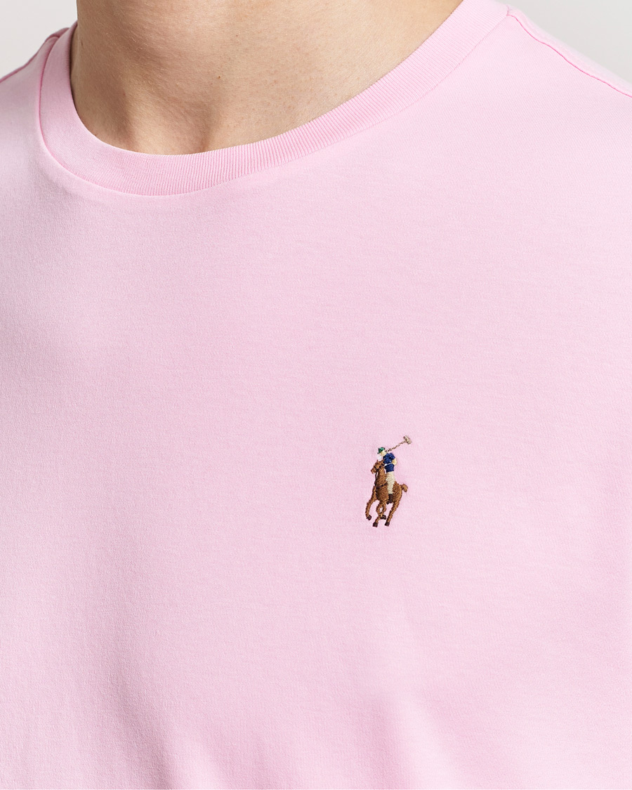 Homme | T-shirts | Polo Ralph Lauren | Luxury Pima Cotton Crew Neck T-Shirt Caramel Pink