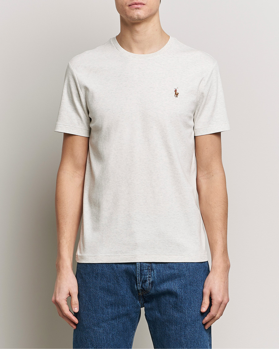 Homme | T-shirts | Polo Ralph Lauren | Luxury Pima Cotton Crew Neck T-Shirt State Heather