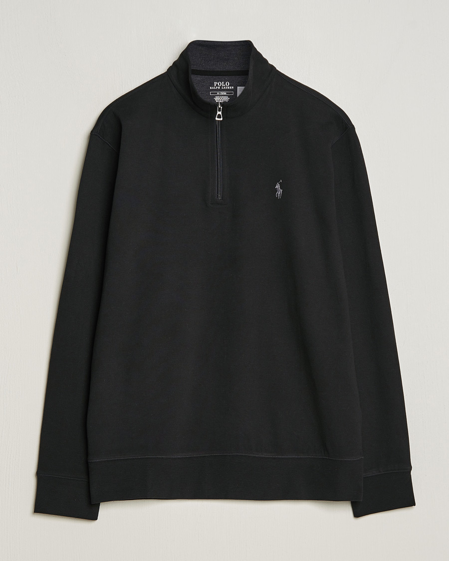 Homme | Pulls Et Tricots | Polo Ralph Lauren | Double Knit Half-Zip Sweater Polo Black