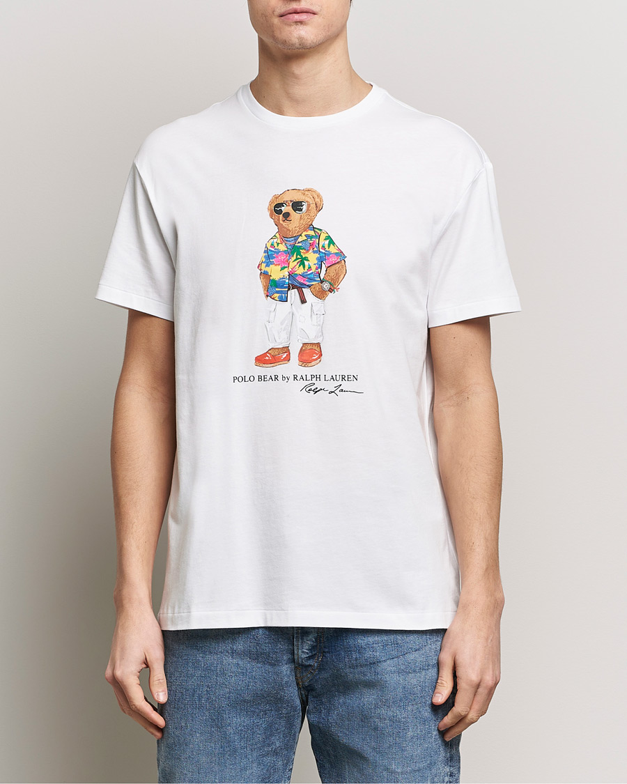 Homme | T-shirts À Manches Courtes | Polo Ralph Lauren | Printed Bear Crew Neck T-Shirt White