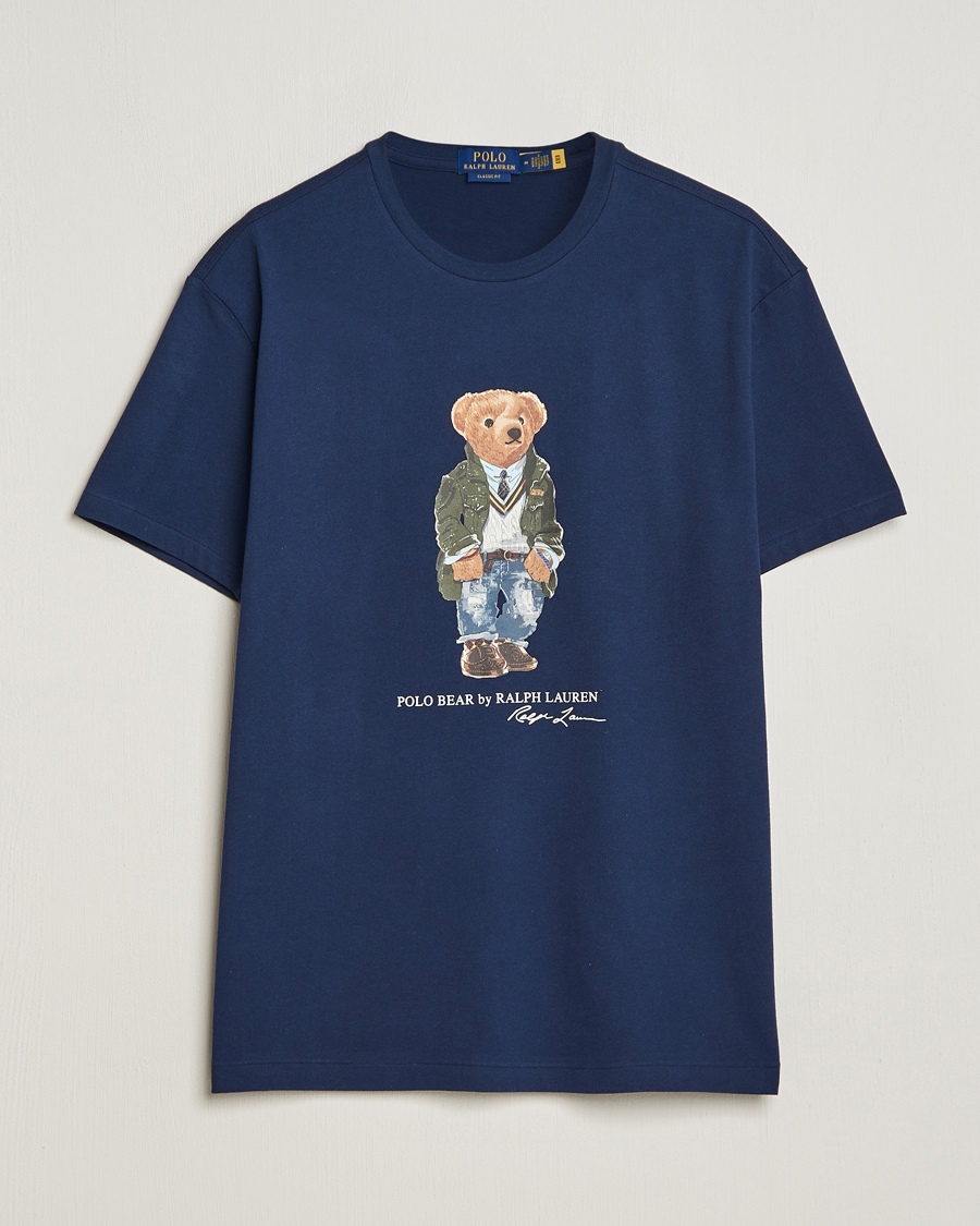 Homme | T-shirts | Polo Ralph Lauren | Printed Bear Crew Neck T-Shirt Newport Navy