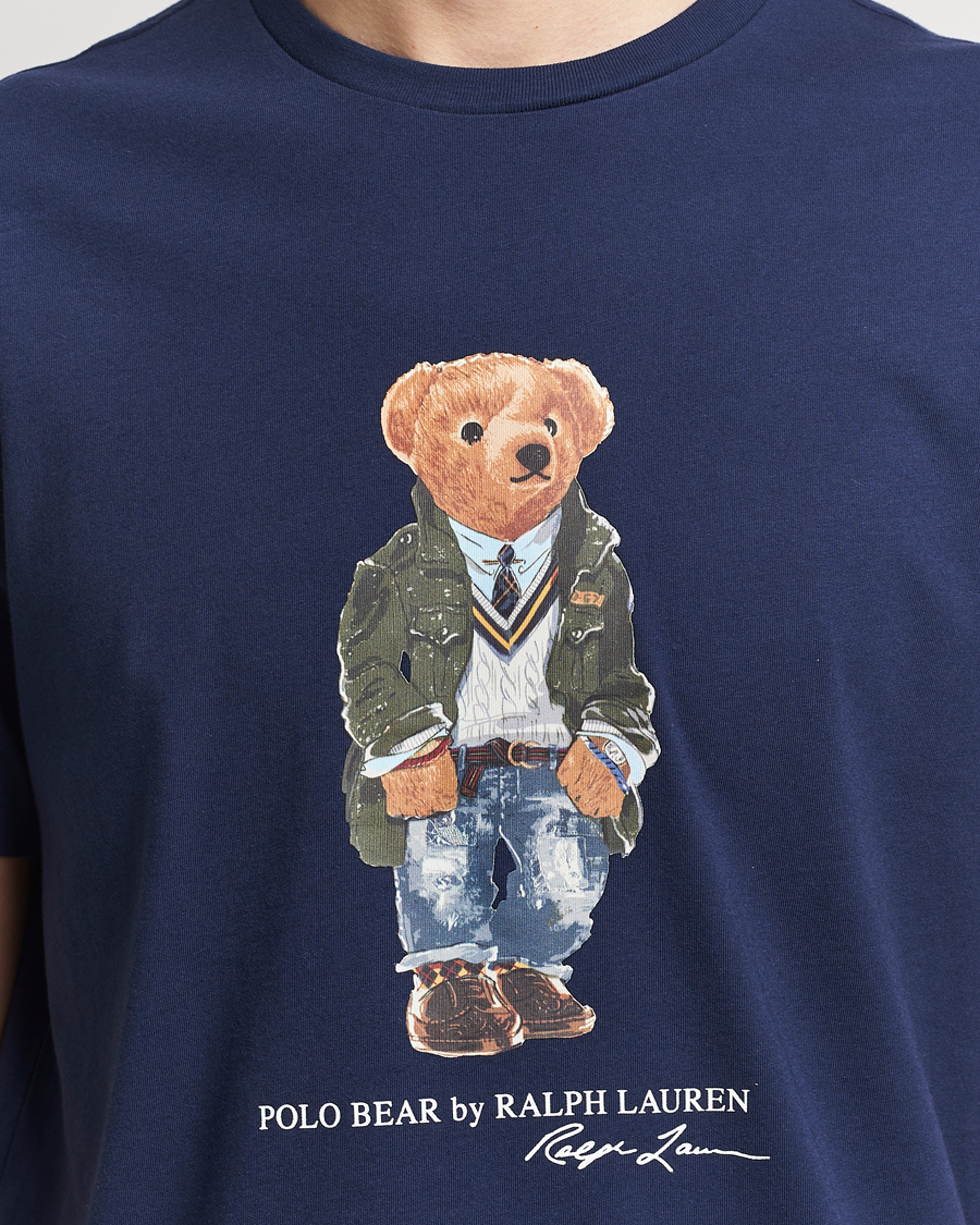 Homme | T-shirts | Polo Ralph Lauren | Printed Bear Crew Neck T-Shirt Newport Navy