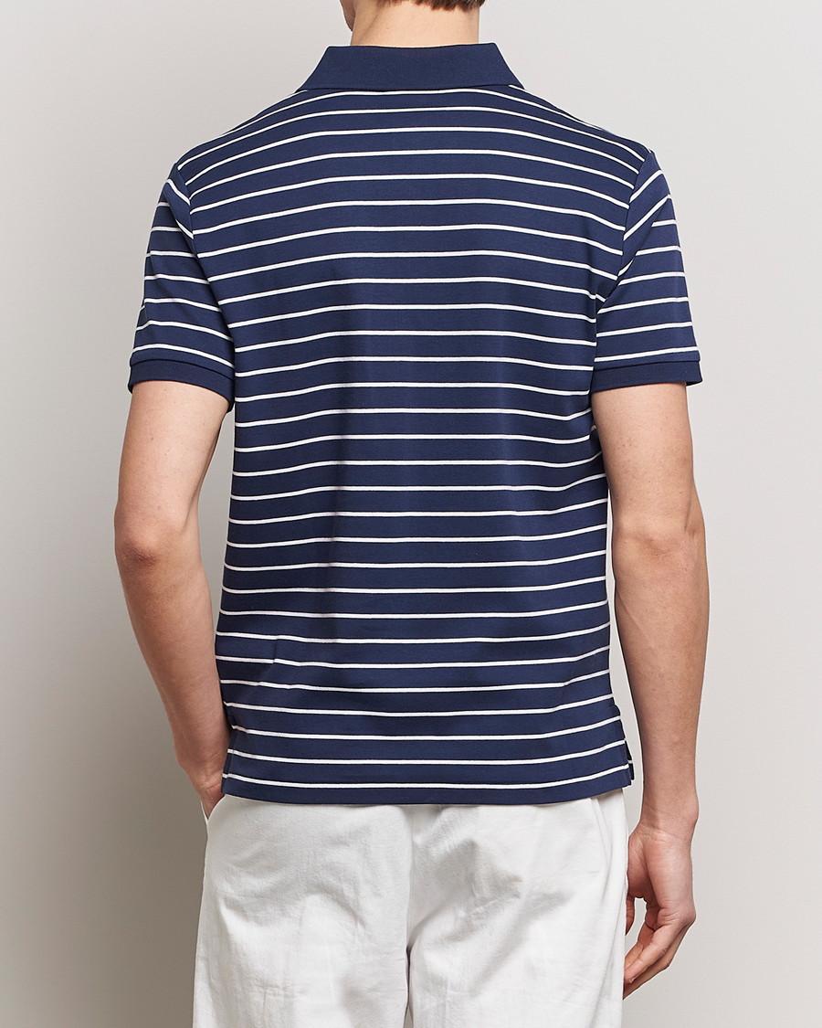 Homme | Polos | Polo Ralph Lauren | Luxury Pima Cotton Striped Polo Refined Navy/White
