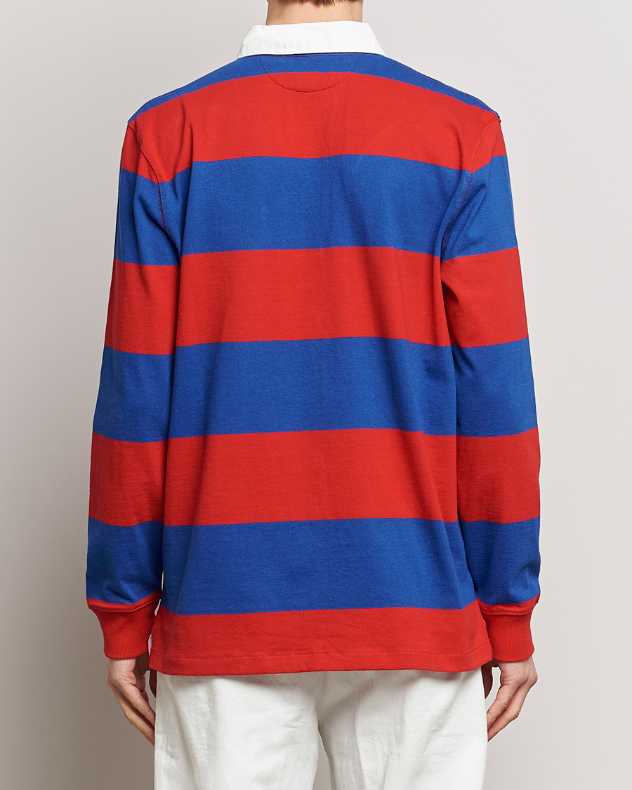 Homme | Pulls Et Tricots | Polo Ralph Lauren | Jersey Striped Rugger Red/Rugby Royal