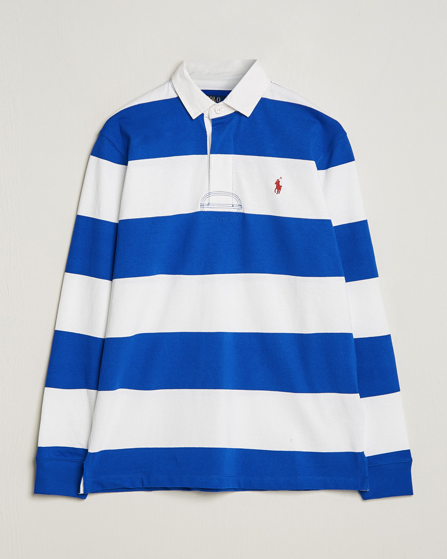 Homme | Pulls Et Tricots | Polo Ralph Lauren | Jersey Striped Rugger Cruise Royal/White