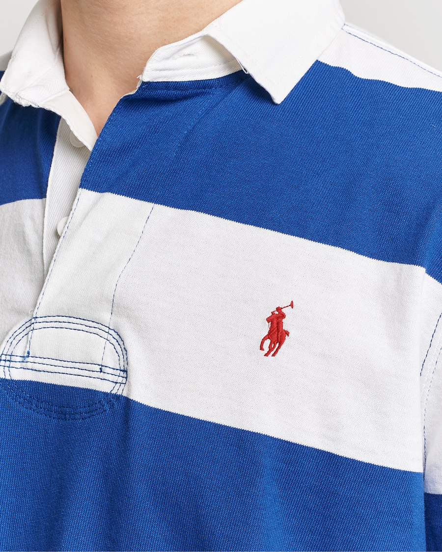 Homme | Pulls Et Tricots | Polo Ralph Lauren | Jersey Striped Rugger Cruise Royal/White