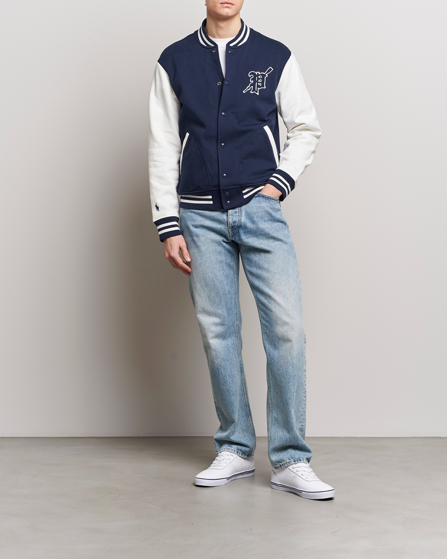 Homme | Manteaux Et Vestes | Polo Ralph Lauren | Baseball Jacket Cruise Navy/Nevis
