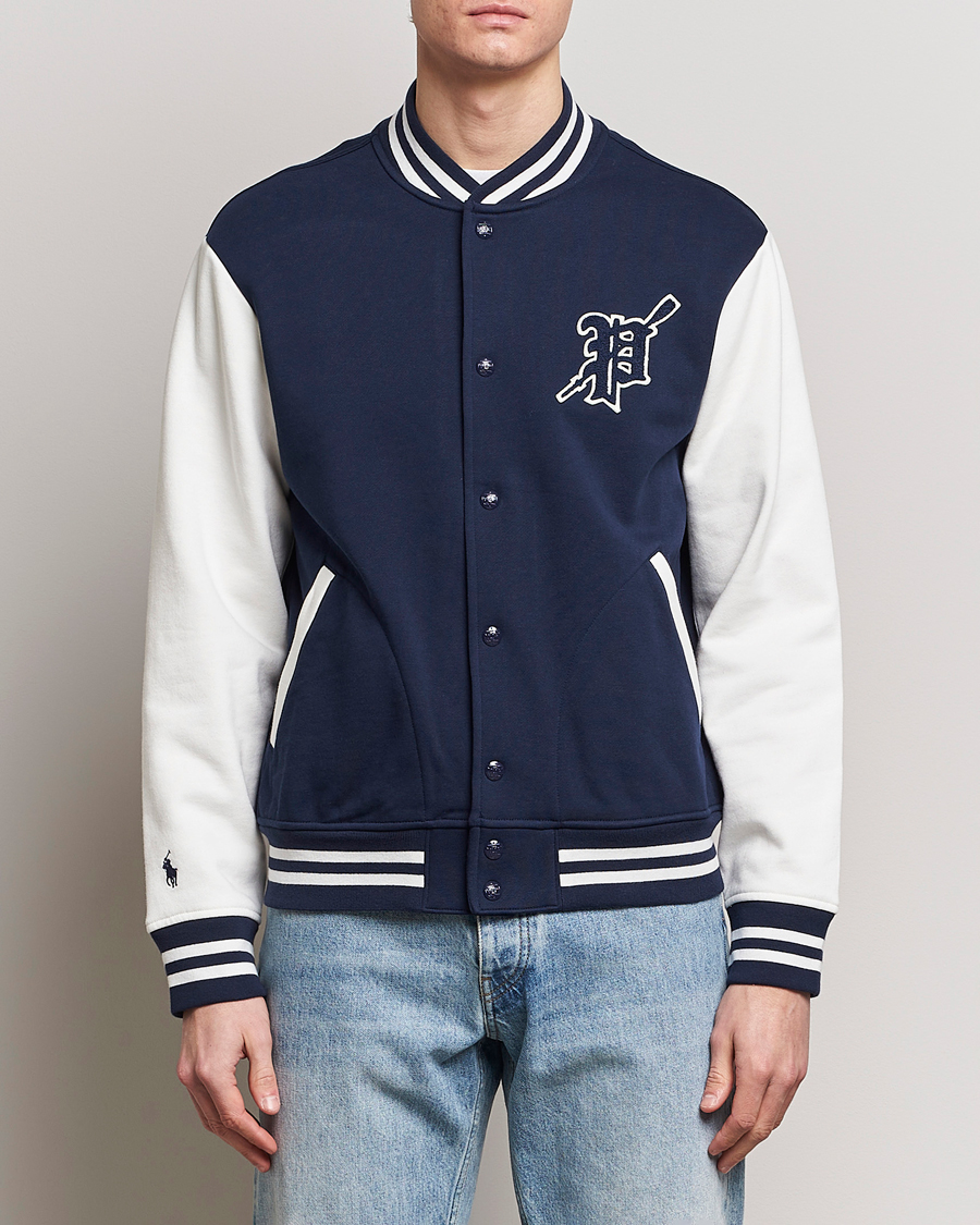 Homme | Manteaux Et Vestes | Polo Ralph Lauren | Baseball Jacket Cruise Navy/Nevis