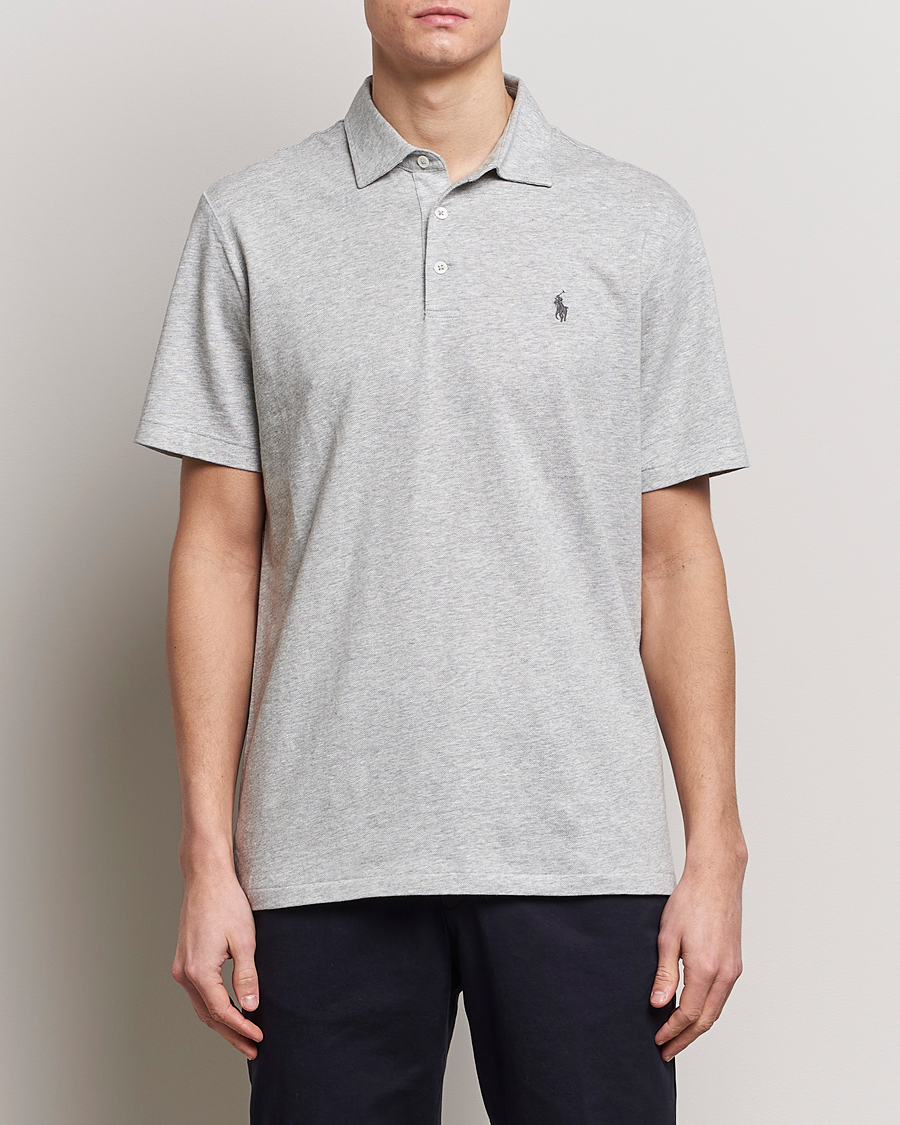 Homme | Polos | Polo Ralph Lauren | Cotton/Linen Polo Shirt Andover Heather