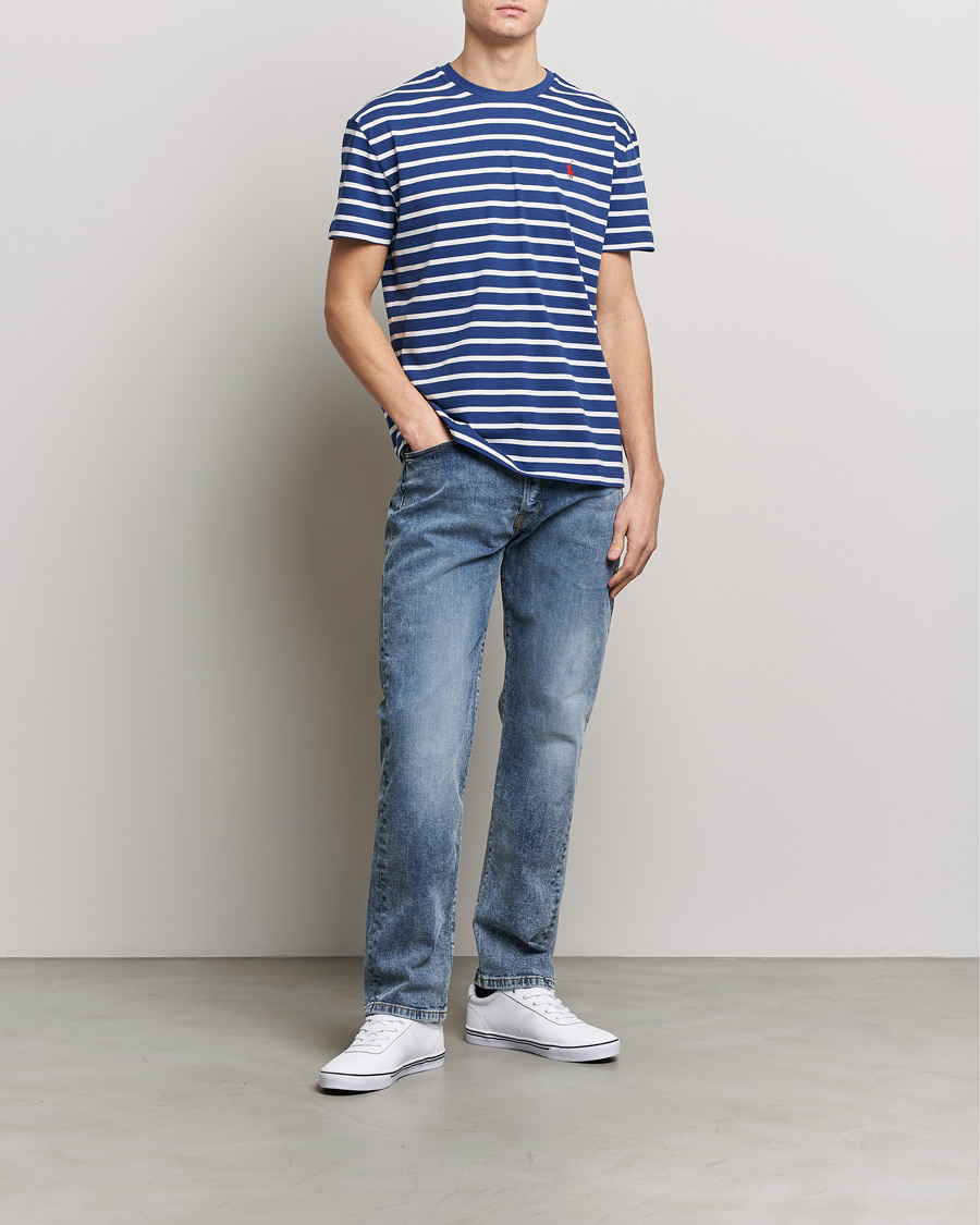 Homme | T-shirts | Polo Ralph Lauren | Crew Neck Striped T-Shirt Beach Royal/White