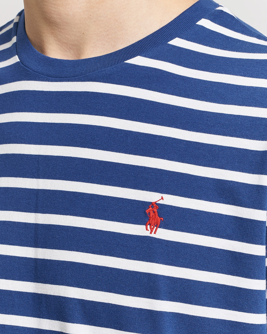 Homme | T-shirts | Polo Ralph Lauren | Crew Neck Striped T-Shirt Beach Royal/White