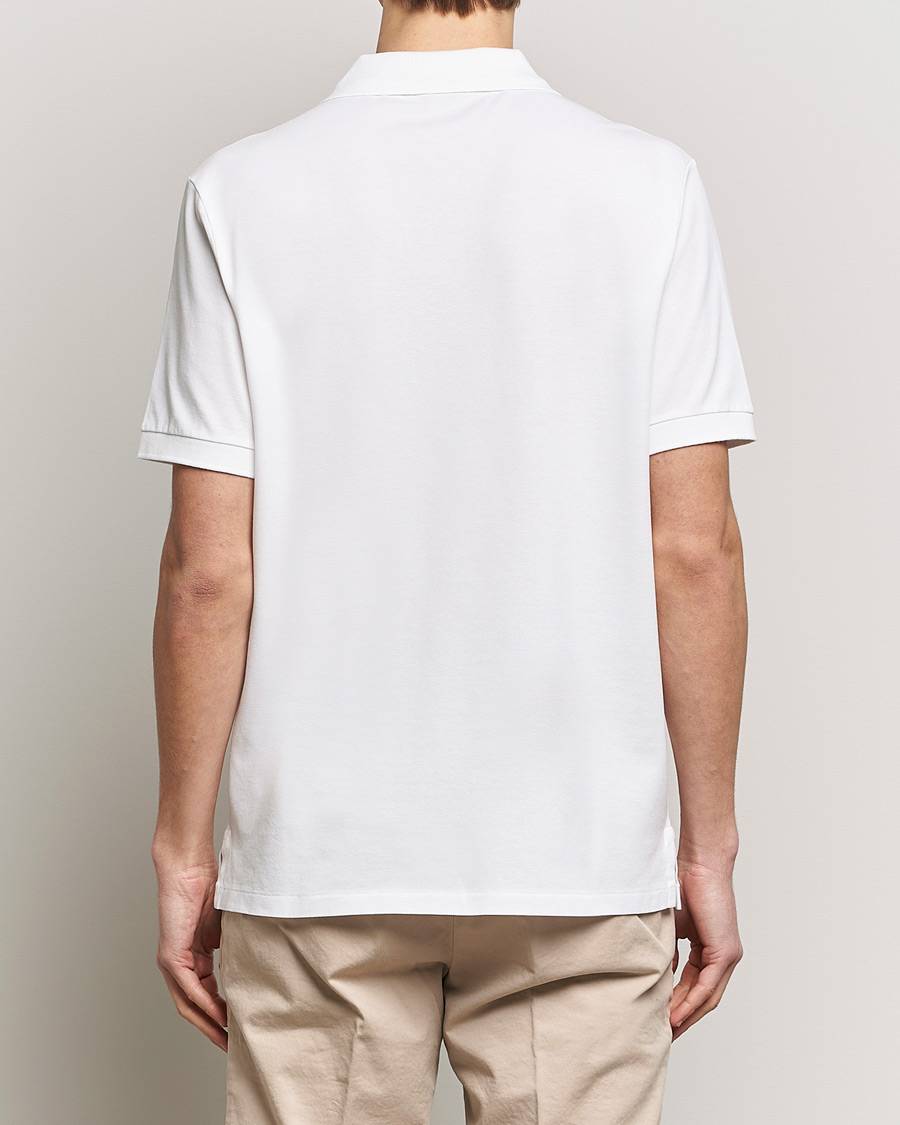 Homme | Polos | Polo Ralph Lauren | Classic Fit Open Collar Stretch Polo White