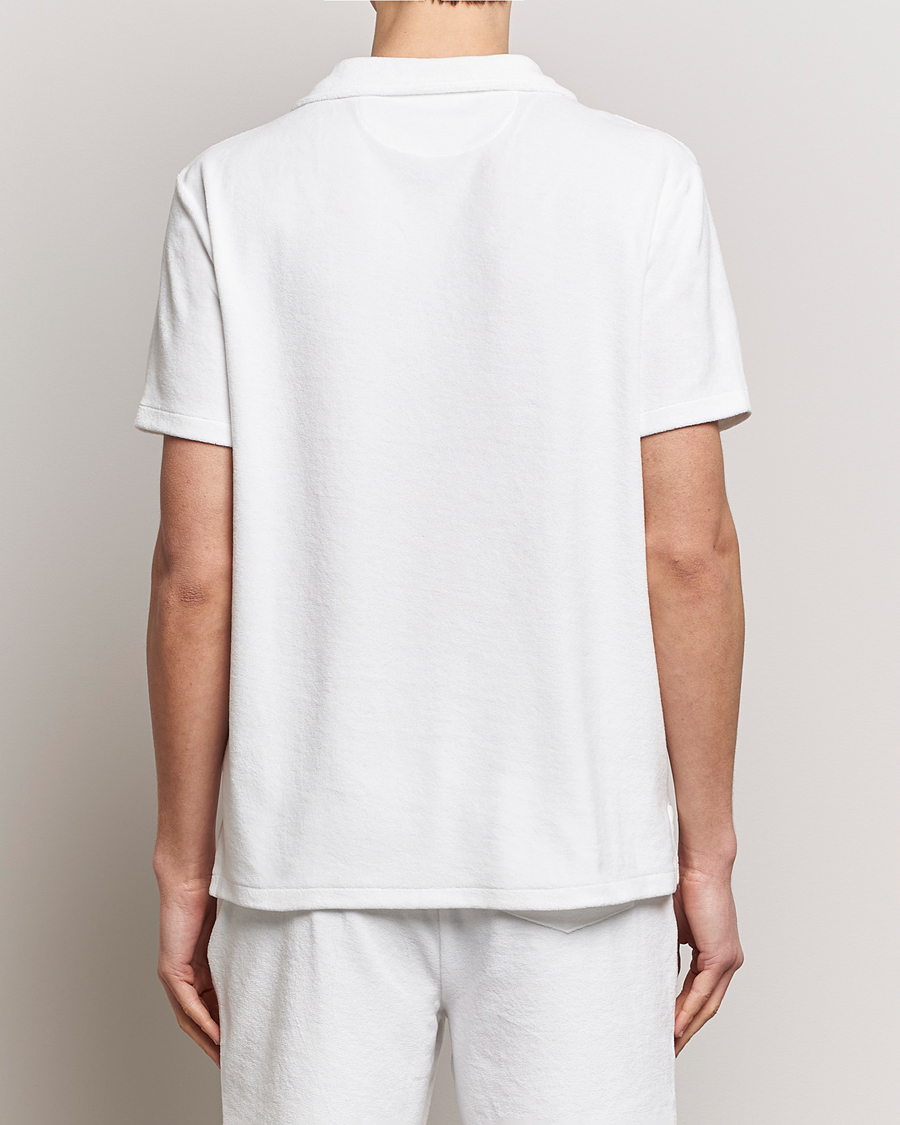 Homme | Polos | Polo Ralph Lauren | Cotton Terry Open Collar Polo White