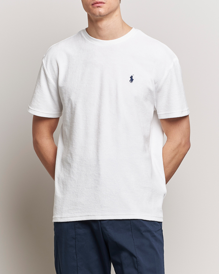 Homme | T-shirts À Manches Courtes | Polo Ralph Lauren | Terry Cotton T-Shirt White