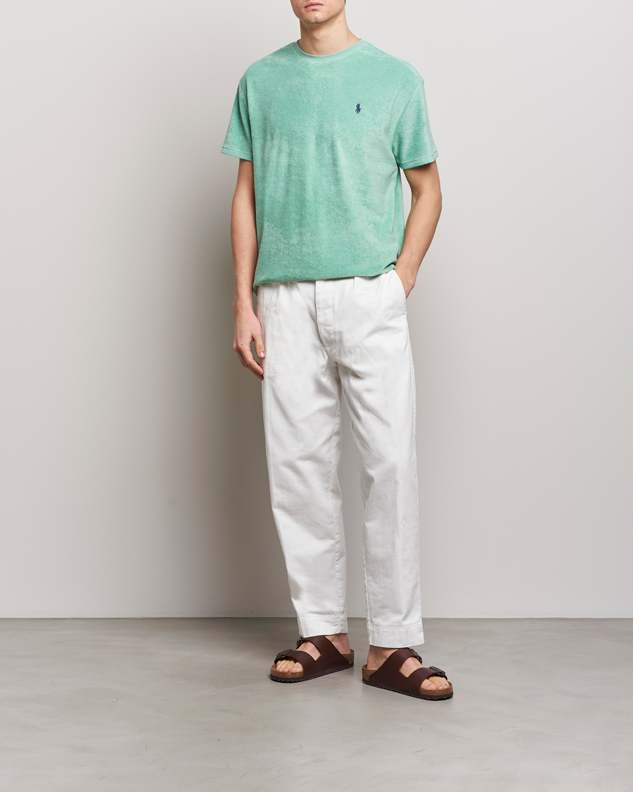 Homme | T-shirts | Polo Ralph Lauren | Terry Cotton T-Shirt Celadon