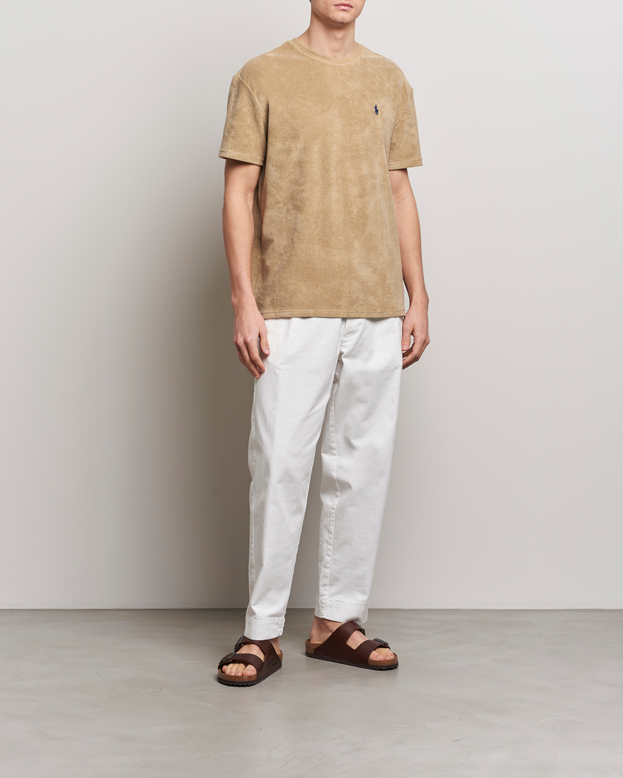 Homme | T-shirts | Polo Ralph Lauren | Terry Cotton T-Shirt Coastal Beige