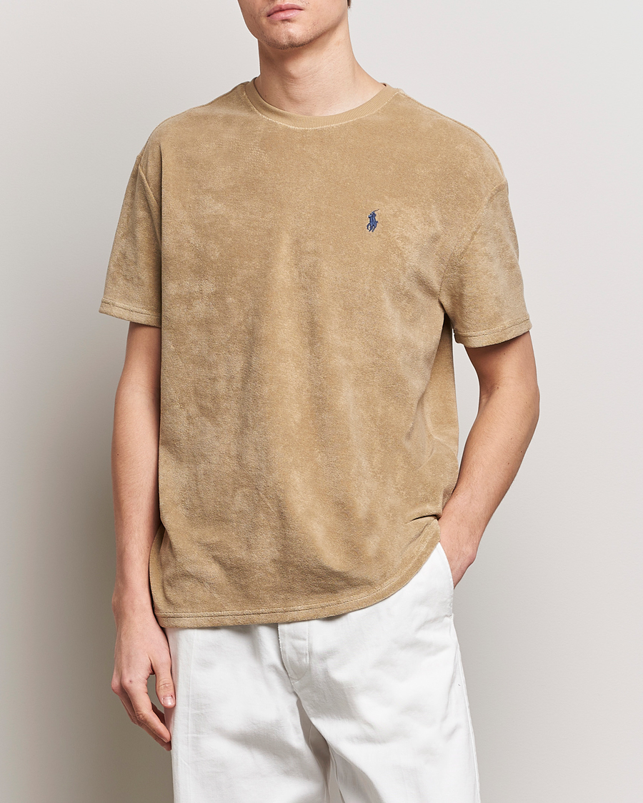Homme | T-shirts À Manches Courtes | Polo Ralph Lauren | Terry Cotton T-Shirt Coastal Beige