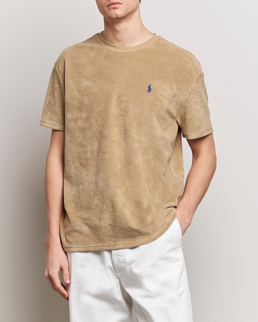 Homme | T-shirts | Polo Ralph Lauren | Terry Cotton T-Shirt Coastal Beige