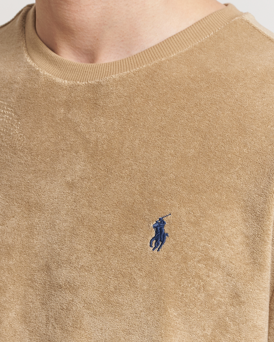 Homme | T-shirts | Polo Ralph Lauren | Terry Cotton T-Shirt Coastal Beige