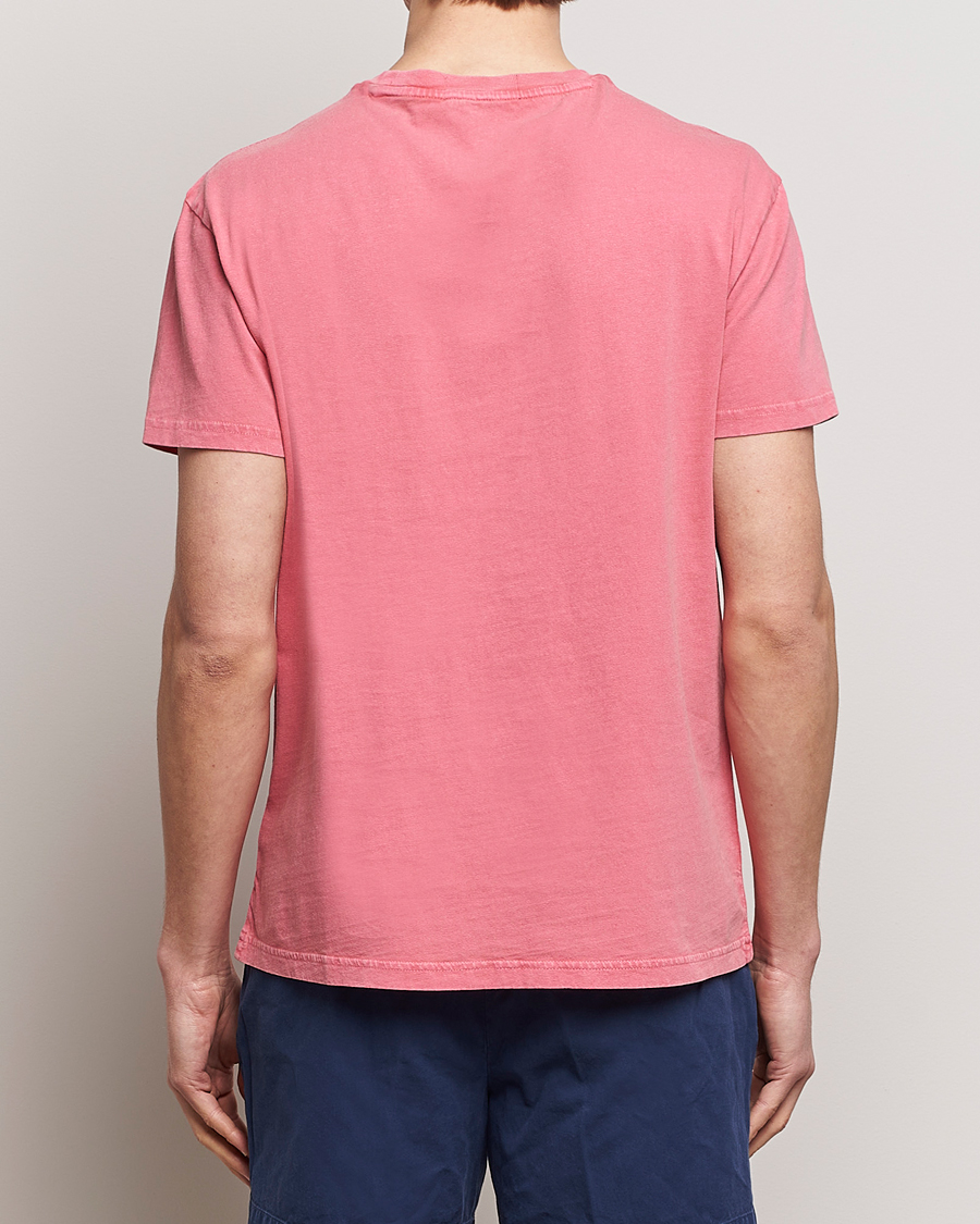 Homme | T-shirts | Polo Ralph Lauren | Cotton Linen Crew Neck T-Shirt Pale Red