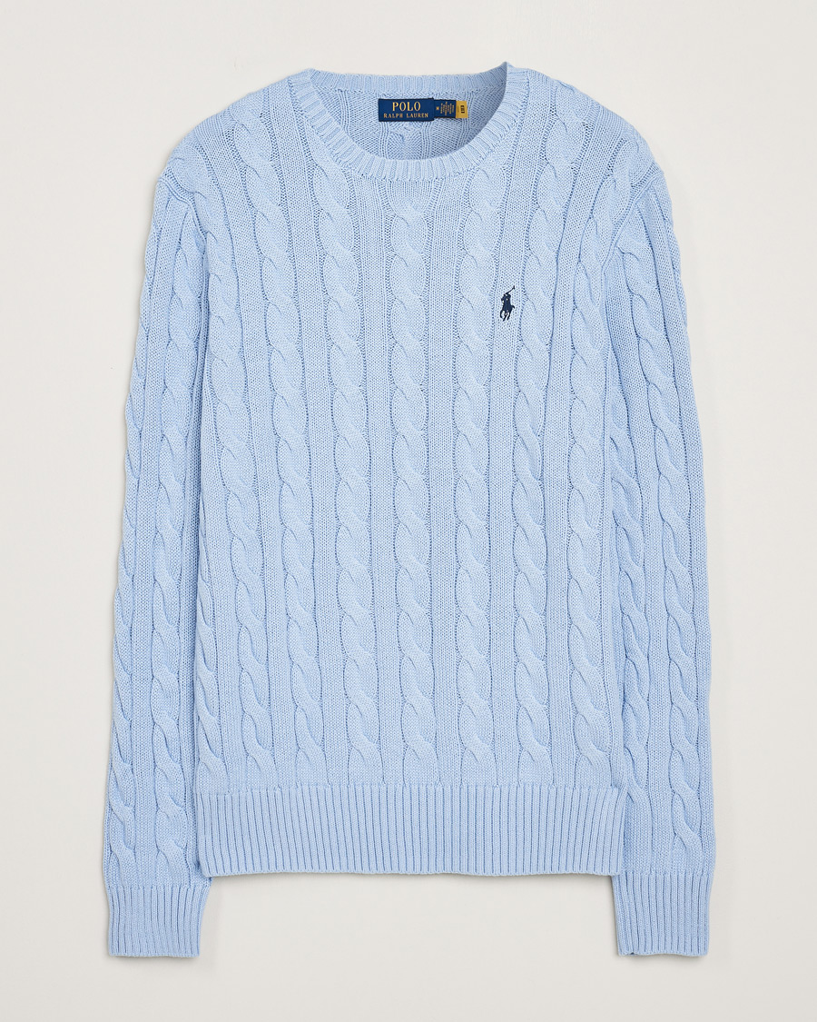 Homme | Pulls Et Tricots | Polo Ralph Lauren | Cotton Cable Pullover Blue Hyacinth