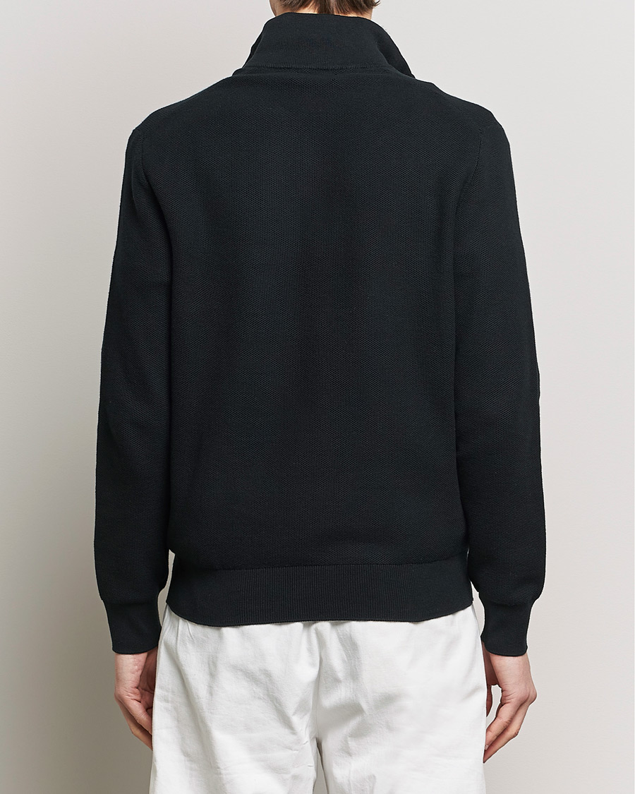 Homme | Pulls Et Tricots | Polo Ralph Lauren | Textured Half Zip Polo Black