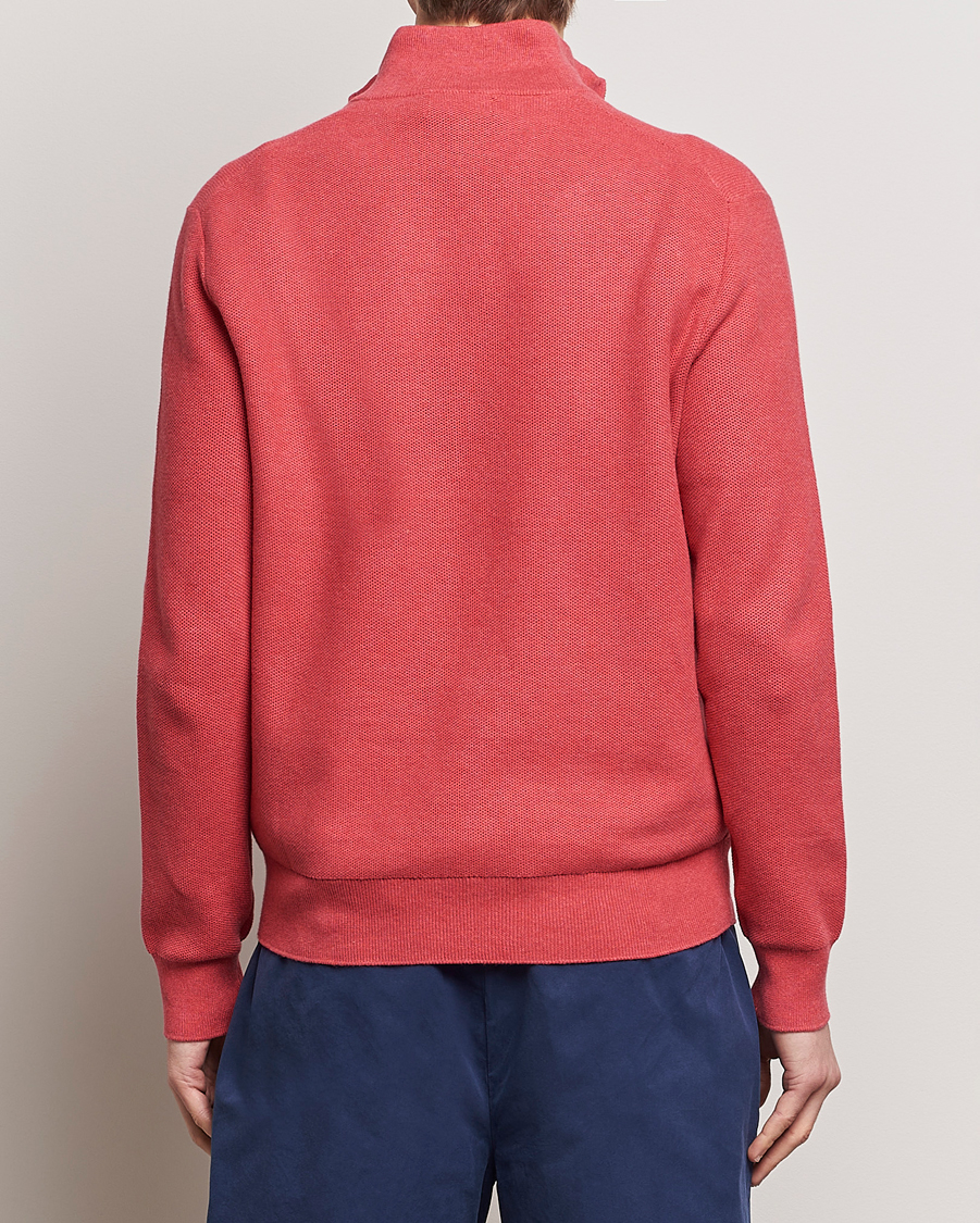 Homme | Pulls Et Tricots | Polo Ralph Lauren | Textured Half Zip Nantucket Red Heather