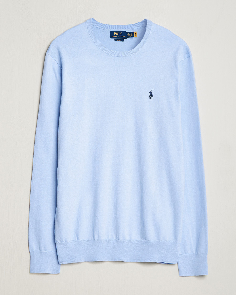 Homme | Pulls Et Tricots | Polo Ralph Lauren | Cotton Crew Neck Sweater Blue Hyacinth