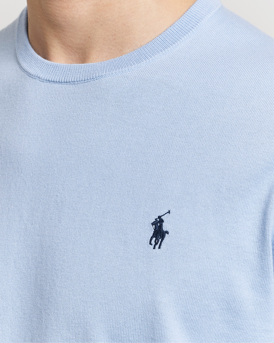 Homme | Pulls Et Tricots | Polo Ralph Lauren | Cotton Crew Neck Sweater Blue Hyacinth