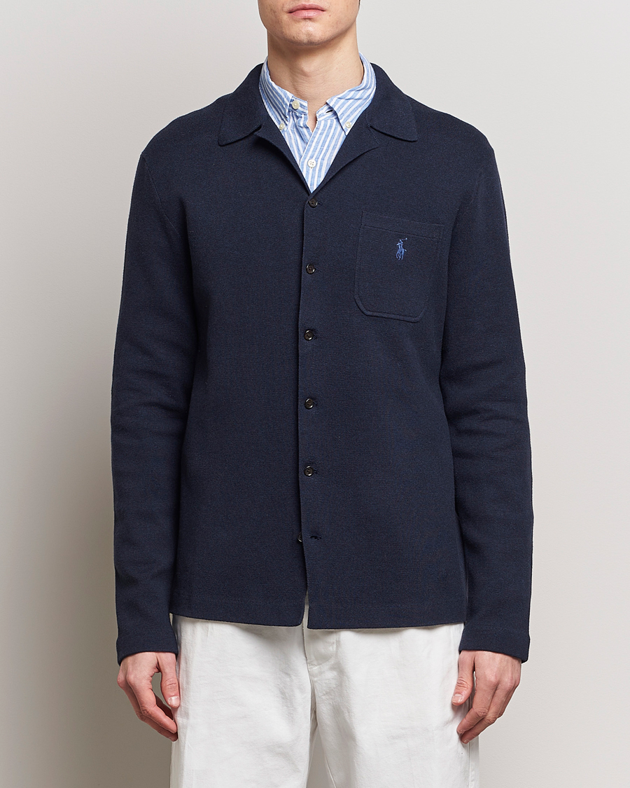 Homme | Pulls Et Tricots | Polo Ralph Lauren | Cotton Knitted Cardigan Navy Heather