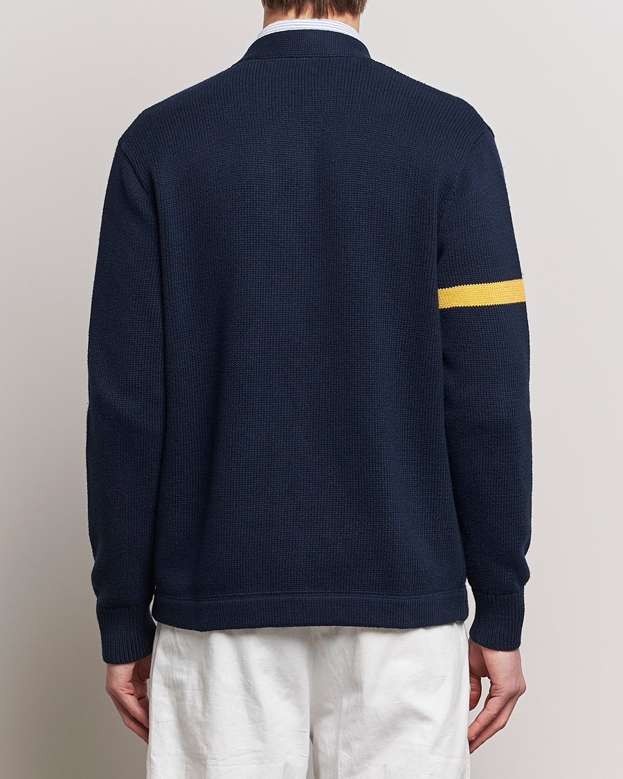 Homme | Pulls Et Tricots | Polo Ralph Lauren | Cotton Varsity Cardigan Aviator Navy