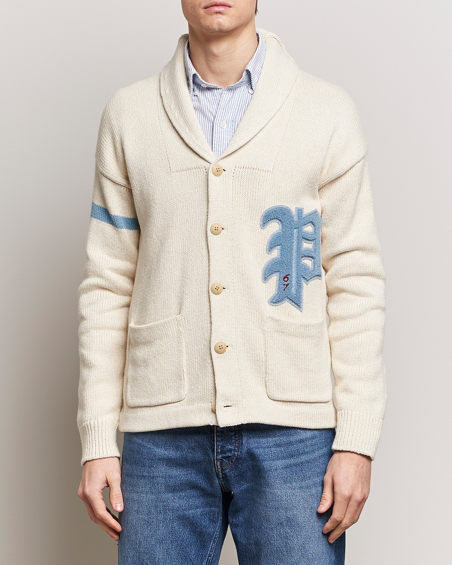 Homme |  | Polo Ralph Lauren | Cotton/Linen Shawl Collar Cardigan Andover Cream