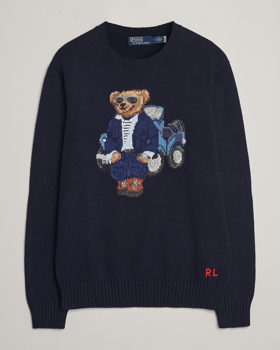 Homme | Pulls Et Tricots | Polo Ralph Lauren | Knitted Bear Sweater Aviator Navy