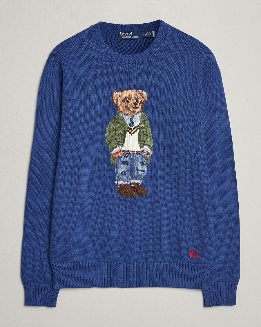 Homme | Pulls Et Tricots | Polo Ralph Lauren | Knitted Bear Sweater Beach Royal