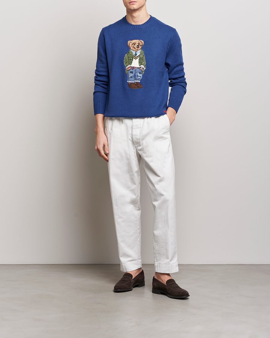 Homme | Pulls Et Tricots | Polo Ralph Lauren | Knitted Bear Sweater Beach Royal