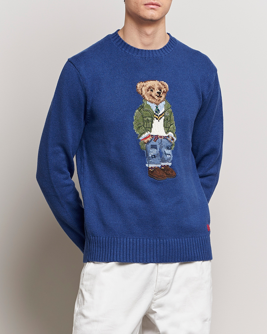 Homme | Pulls Tricotés | Polo Ralph Lauren | Knitted Bear Sweater Beach Royal