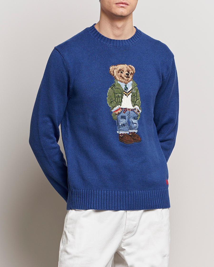 Homme | Pulls Et Tricots | Polo Ralph Lauren | Knitted Bear Sweater Beach Royal