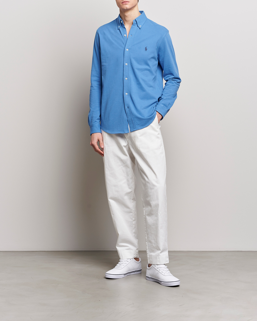 Homme | Chemises | Polo Ralph Lauren | Featherweight Mesh Shirt New England Blue