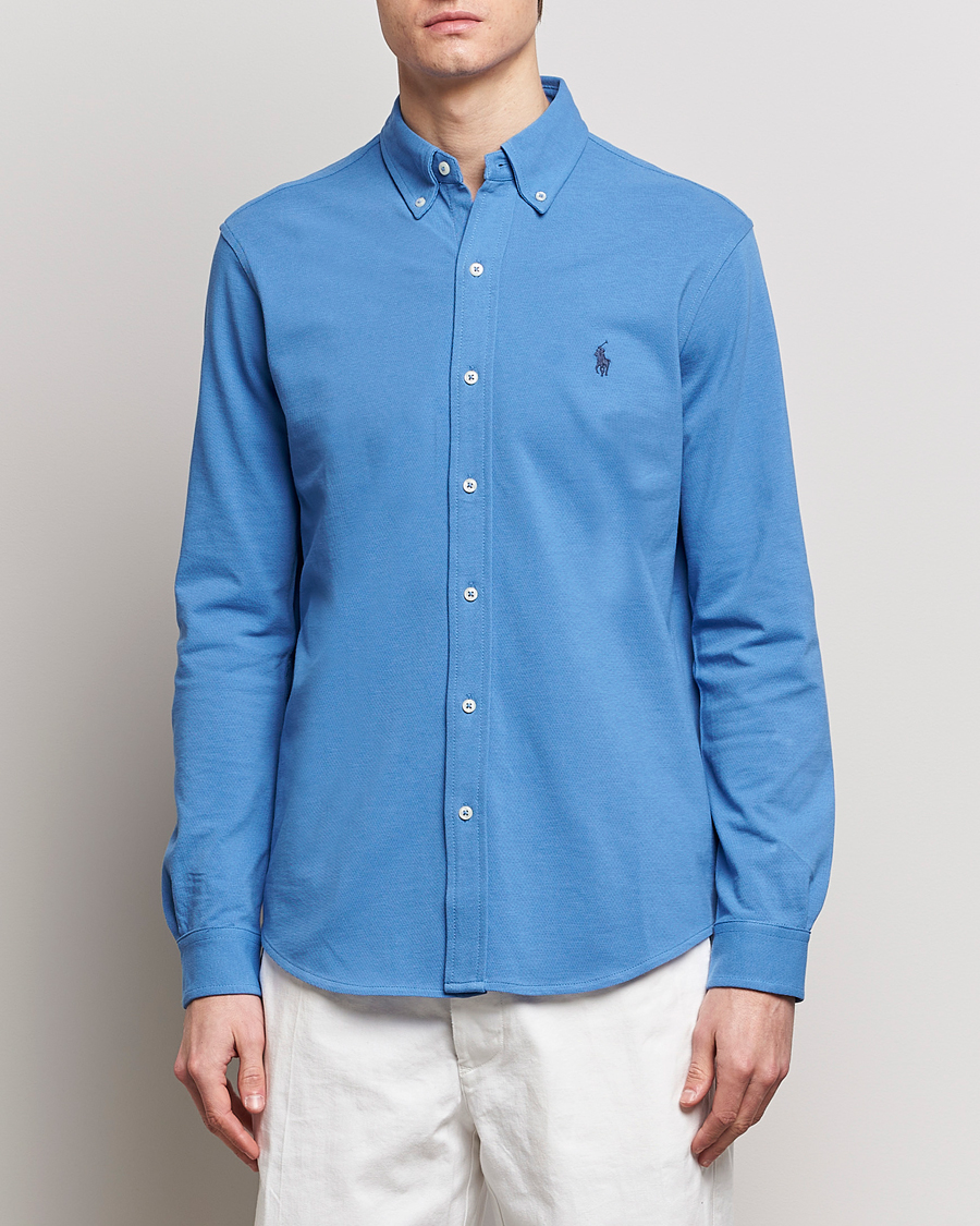 Homme | Chemises | Polo Ralph Lauren | Featherweight Mesh Shirt New England Blue