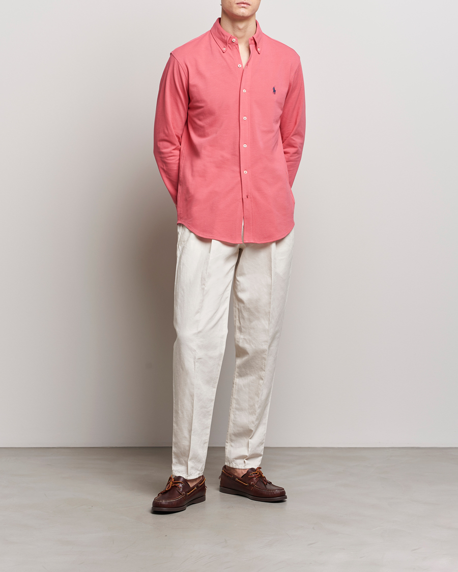 Homme | Chemises | Polo Ralph Lauren | Featherweight Mesh Shirt Pale Red