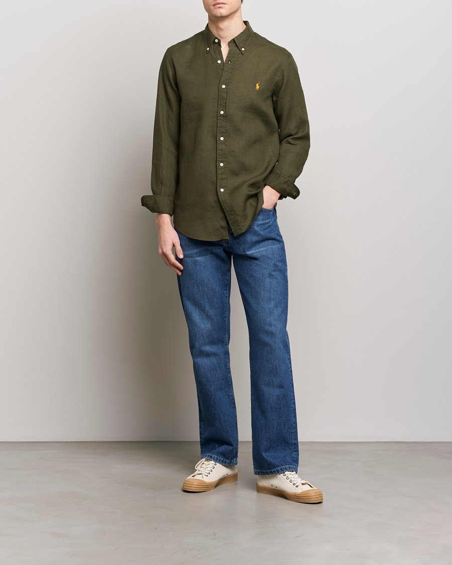 Homme | Chemises | Polo Ralph Lauren | Custom Fit Linen Button Down Armadillo