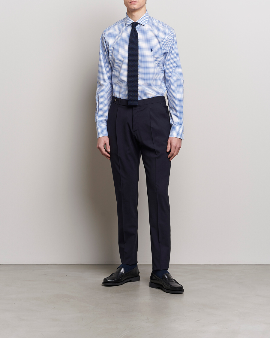 Homme | Formel | Polo Ralph Lauren | Custom Fit Poplin Shirt Blue/White