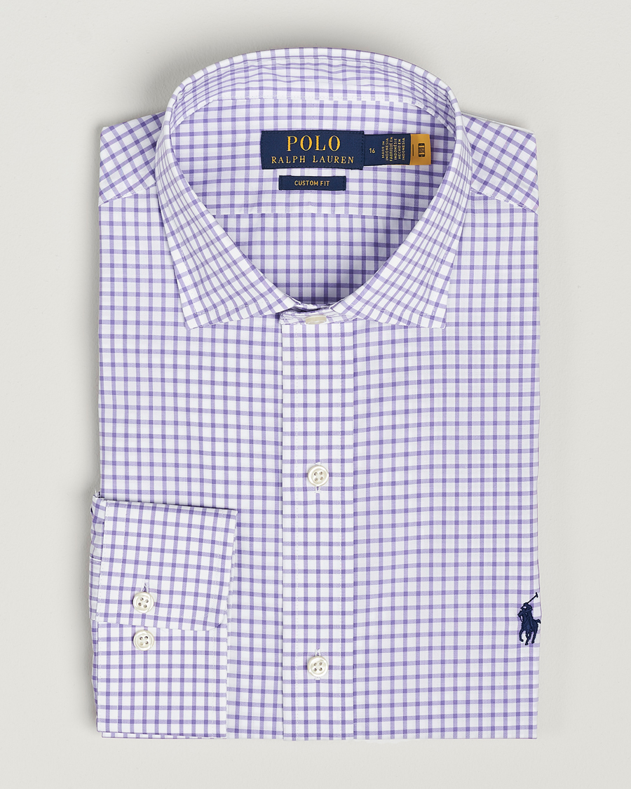 Homme | Chemises | Polo Ralph Lauren | Custom Fit Poplin Shirt Purple/White