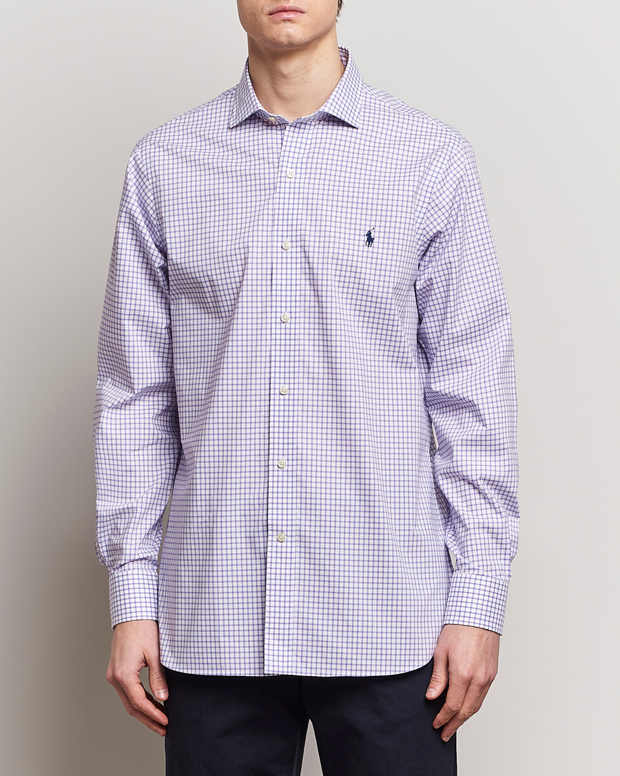 Homme | Chemises | Polo Ralph Lauren | Custom Fit Poplin Shirt Purple/White