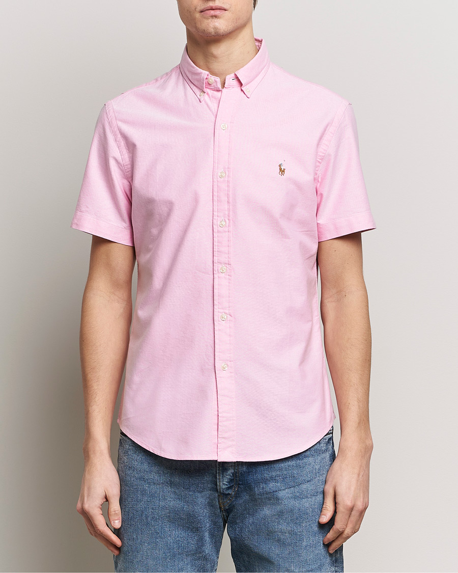 Homme | Chemises | Polo Ralph Lauren | Slim Fit Oxford Short Sleeve Shirt New Rose